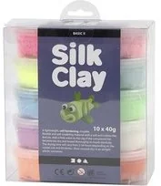 Masa plastyczna CREATIV 10x40g. Silk Clay 79146 - Masy plastyczne - miniaturka - grafika 4
