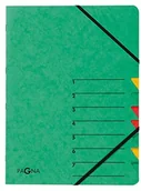 Teczki i skoroszyty - Pagna teczka na dokumenty Easy (teczka, 7 przegródek, 1-7) zielona 24061-03 - miniaturka - grafika 1