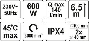 Fala POMPA WC 600W 75951 ZYSKAJ RABAT 30 ZŁ 75951 - Młynki i rozdrabniacze odpadów - miniaturka - grafika 5