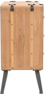 vidaXL Szafka z szufladami, lite drewno jodłowe, 91 x 35 x 73 cm - Komody - miniaturka - grafika 7