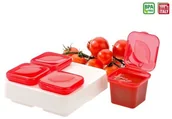 Pojemniki kuchenne - Snips Frozen, Pojemniki na sosy/przyprawy, zestaw, czerwone, 4 szt. - miniaturka - grafika 1