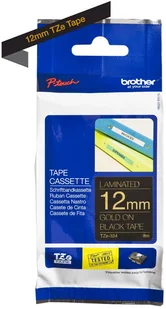 Brother taśma 12mm gold on black TZE334 - Akcesoria do kas i terminali - miniaturka - grafika 4