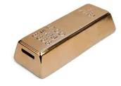 Skarbonki - Kikkerland kkpb17 skarbonka, kształt sztabki złota PB17 - miniaturka - grafika 1