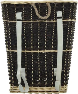 vidaXL Plecak na drewno opałowe, 57x51x69 cm, naturalna wiklina vidaXL - Akcesoria kominkowe - miniaturka - grafika 7