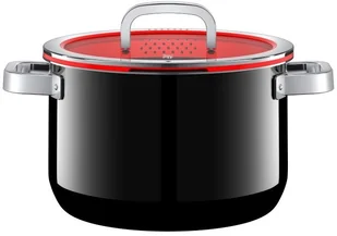 WMF Fusiontec Functional garnek 24cm, 6,4l z pokrywą, czarny 0517345290 - Garnki - miniaturka - grafika 3