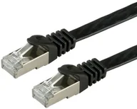 Kable miedziane - Value FTP patchkbl KAT6, płaski, czarny, czarny 2m 21.99.0972 - miniaturka - grafika 1