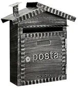 Skrzynki na listy - Domus Skrzynka na listy  2202 wykonana z kutego żelaza, czarne szczotkowane - miniaturka - grafika 1