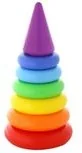 Zabawki interaktywne dla dzieci - WADER POLESIE PIRAMIDKA OBRĘCZ 8 ELEMENTÓW WYSOKOŚĆ 280 MM - miniaturka - grafika 1