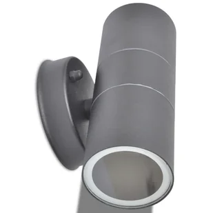 vidaXL Lampy ścienne zewnętrzne 2 szt., stal nierdzewna, góra i dół - Lampy ścienne - miniaturka - grafika 4