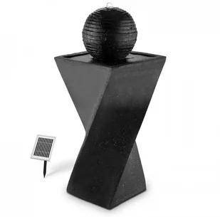 Blumfeldt Fontanna Fontanna kulowa Panel słoneczny 200 l/h LED Bazalt SOL1-Schönbrunn - Fontanny ogrodowe - miniaturka - grafika 5