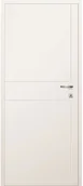 Drzwi wewnętrzne - Classen Skrzydło drzwiowe bezprzylgowe Linea Frez białe lakierowane 70L - miniaturka - grafika 1