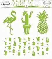 Aladine Szablon, flaming i kaktusy - Scrapbooking - miniaturka - grafika 3