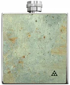 Pozostałe akcesoria barmańskie - SmartWoods piersiówka ze stali nierdzewnej z osłoną z naturalnego drewna, betonu lub kamienia, 177 ml, wysokiej jakości butelka na napoje, butelka na wódkę, pomysł na prezent - miniaturka - grafika 1