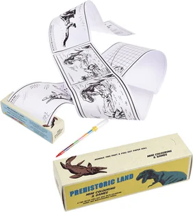 Dinozaury mini kolorowanka w rolce z zadaniami Rex - Zabawki kreatywne - miniaturka - grafika 2