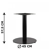 Inne meble biurowe - Stema SH Podstawa stolika SH-5001-5/L/B, fi 45 cm, wysokość 57,5 cm (stelaż stolika), kolor czarny SH-5001-5/L/B - miniaturka - grafika 1