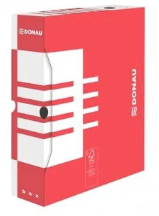 Donau Pudło archiwizacyjne , karton, A4/80mm, czerwone 7660301FSC-04 - Pudła i kartony archiwizacyjne - miniaturka - grafika 4