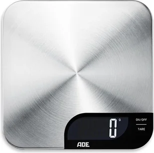 ADE cyfrowa waga kuchenna KE 1600 Alessia ze stali nierdzewnej o powierzchnia ważenia (srebrny  czarna) 444805 - Pozostałe akcesoria kuchenne - miniaturka - grafika 2