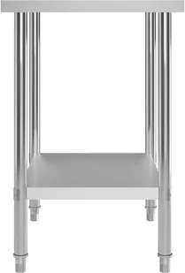 VidaXL Kuchenny stół roboczy, 80x60x85 cm, stal nierdzewna! 51186 VidaXL - Meble gastronomiczne - miniaturka - grafika 4