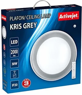 ActiveJet Plafon LED AJE-KRIS Grey + pilot - Lampy sufitowe - miniaturka - grafika 2