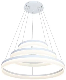 Milagro Lampa wisząca RING styl nowoczesny metal akryl biały ML409 - Lampy sufitowe - miniaturka - grafika 3