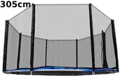 Akcesoria do trampolin - Spartan Sport Siatka zewnętrzna do trampoliny 305 cm 10ft 8 słupków 1294 - miniaturka - grafika 1
