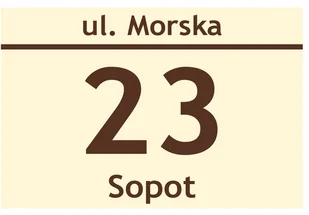 Tabliczka Adresowa z numerem domu tablica 30x20 cm - Numery na dom - miniaturka - grafika 19