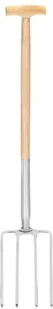 vidaXL Lumarko Widły ogrodnicze, uchwyt w kształcie litery T, stal i drewno! 146145 - Pozostałe narzędzia ogrodowe - miniaturka - grafika 2