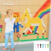 Tablice dla dzieci - Masterkidz MASTERKIDZ Kołeczki Do Tablicy 512 Szt. 6 Kolorów - miniaturka - grafika 1