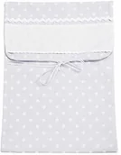 Torby i organizery dla mam - Filet Filet torba transportowa, XL, z lnianą wkładką Aida, wyprodukowana we Włoszech, kolor: perłowo-szary, 100 g - miniaturka - grafika 1