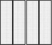 Moskitiery - VidaXL Lumarko Moskitiera na drzwi, 2 szt., z magnesami, czarna, 200x80 cm! 314685 VidaXL - miniaturka - grafika 1