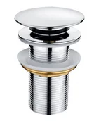 Korki do umywalek - Sea Horse SEA-HORSE Korek klik-klak duży do umywalki bez przelewu chrom metal znal - miniaturka - grafika 1