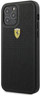 Ferrari FESPEHCP12LBK iPhone 12 Pro Max 6,7" czarny/black hardcase On Track Perforated hurtel-64427-0 - Etui i futerały do telefonów - miniaturka - grafika 2