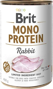 Brit Mono Protein Rabbit puszka 400g - Mokra karma dla psów - miniaturka - grafika 5