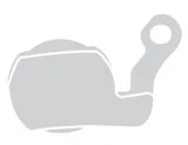 Hamulce rowerowe - Accent Klocki hamulcowe Magura Louise '07-'09 / Marta '09 / Julie HP bordowy / Materiał: półmetaliczne - miniaturka - grafika 1