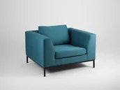 Fotele - Customform Fotel Ambient fotel na metalowym stelażu 6314 - miniaturka - grafika 1
