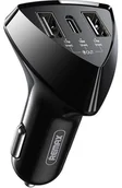 Ładowarki samochodowe - Remax ładowarka samochodowa 2x USB / USB Typ C 35 W 3,1 A czarny - miniaturka - grafika 1