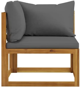 vidaXL 6-cz. zestaw wypoczynkowy do ogrodu, poduszki, drewno akacjowe 3057605 - Meble ogrodowe - miniaturka - grafika 5