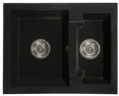 Zlewozmywaki - Brado Zlewozmywak granitowy YOGI czarny mat yogiczm - miniaturka - grafika 1