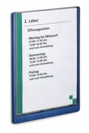 Dekoracje domu - DURABLE Tabliczka przydrzwiowa Click Sign 210x297mm granatowa 4867-07 - miniaturka - grafika 1