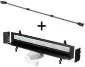 Odpływy liniowe - Viega Viega Advantix Vario Zestaw odpływ ścienny niski z rusztem czarnym 736736+736583 odbiór osobisty Kraków Warszawa 736736+736583 - miniaturka - grafika 1