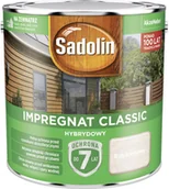 Farby i impregnaty do drewna - Sadolin Impregnat Classic biały kremowy 2,5 l - miniaturka - grafika 1