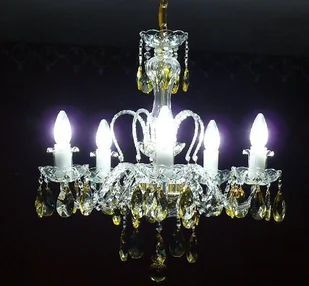 Elita bohemia Żyrandol kryształowy 5-ramienny - Bohemia L 080/5/01 PB - Lampy sufitowe - miniaturka - grafika 5