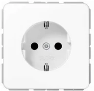 Gniazdka elektryczne - Jung Serie CD gniazdo schuko, 16 A 250 V , kolor: śnieżna biel (alpinweiß), CD 1520 WW, 1 sztuka CD 1520 WW - miniaturka - grafika 1