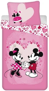 Pościel dziecięca Mickey and Minnie "Love" micro, 140 x 200 cm, 70 x 90 cm - Pościel dla dzieci - miniaturka - grafika 2