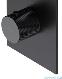 Omnires Contour system prysznicowy podtynkowy termostatyczny antracyt SYSCT11AT | - Baterie wannowe i prysznicowe - miniaturka - grafika 6