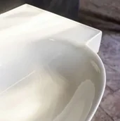 Umywalki - Laufen The New Classic Umywalka wisząca lub meblowa bez otworu na baterię 60x48 cm z przelewem biała H8138530001091 - miniaturka - grafika 1