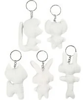 Creativ Company A S Brelok, Materiałowe zwierzątka, 5 sztuk - Decoupage - miniaturka - grafika 3