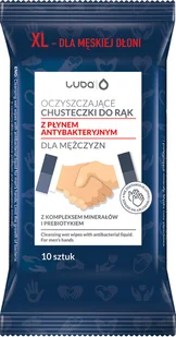 Luba Oczyszczające chusteczki nawilżane do rąk Dla Mężczyzn 10 szt. - Chusteczki do higieny intymnej - miniaturka - grafika 3