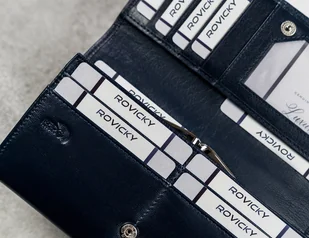 Cavaldi 4U Elegancki, podłużny portfel damski z klapą na zatrzask - Portfele - miniaturka - grafika 9