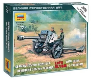 Zvezda Niemiecka haubica LFH-18 6121 - Modele do sklejania - miniaturka - grafika 2